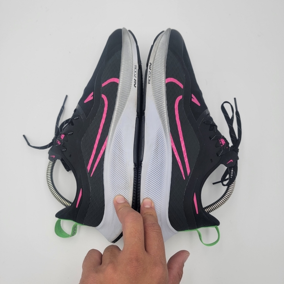 Nike Air Zoom Pegasus 37 Shield Black Pink Blast 2020 - Size 10 Sneakers Shoe - Picture 6 of 9
